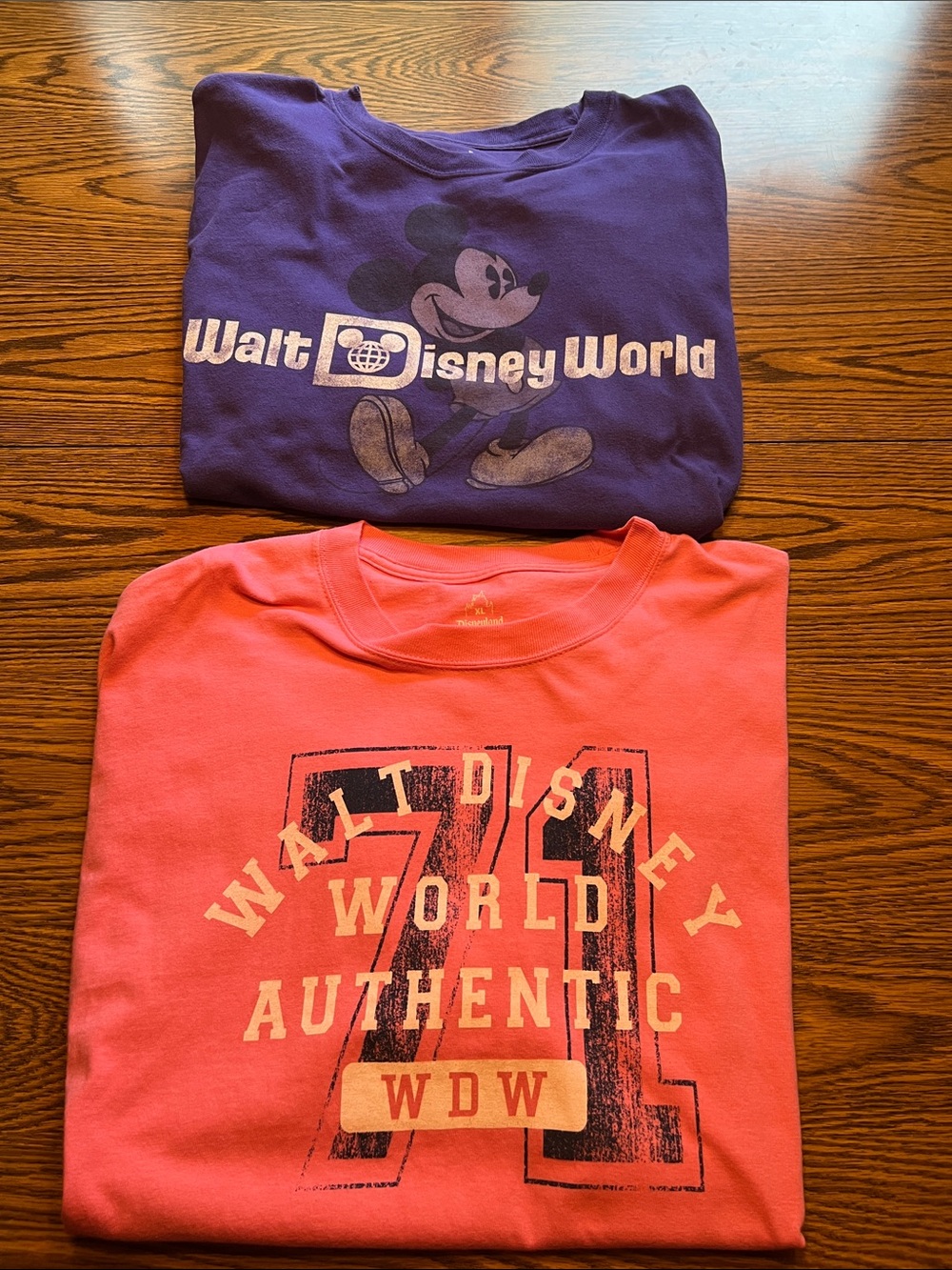 Disney Tee Shirts Bundle of 2